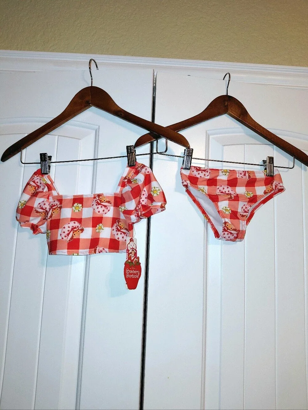Dreamwave Toddler 2T or 3T Strawberry Shortcake 2 Piece Swimsuit Cover Up NWT